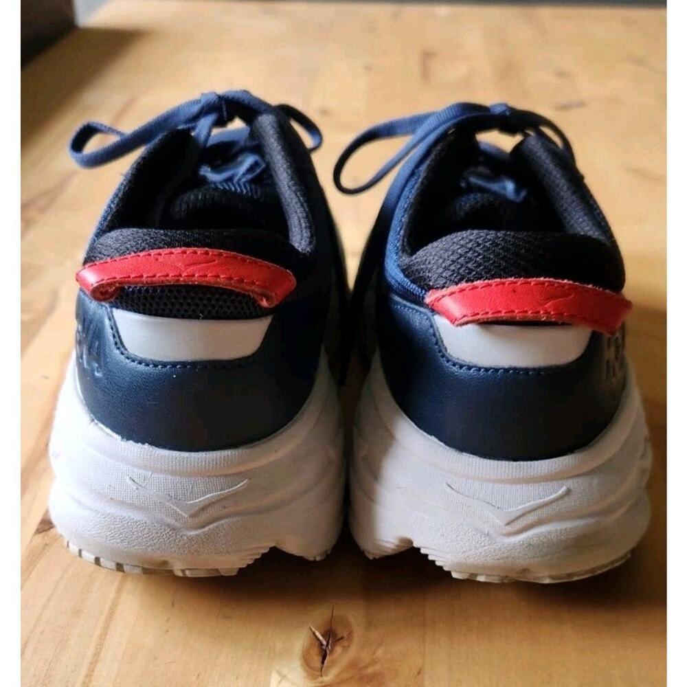 Hoka One One Bondi L Moonlight Ocean Sneakers Shoes Mens 8.5 Womens 9.5 Navy - Picture 4 of 8